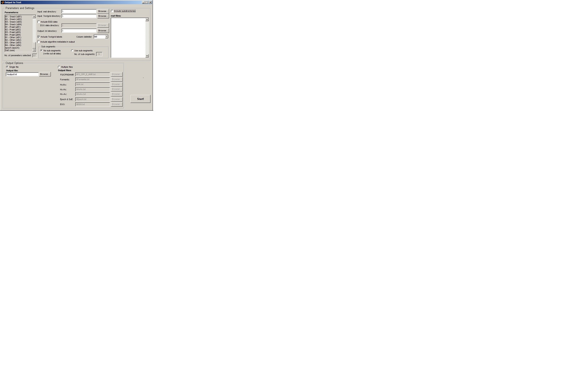 Output to Text Window